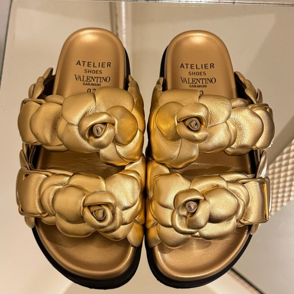 Valentino Shoes - Valentino Atelier 03 Edición Rosa Explicación Arenas Doradas Talla 36